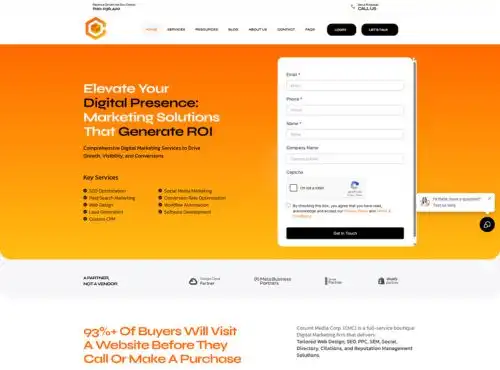Corunit Media Corp website by WP Developers