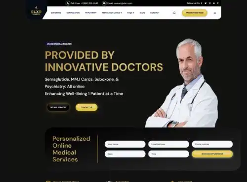 ELXR Therapeutics website by WP Developers
